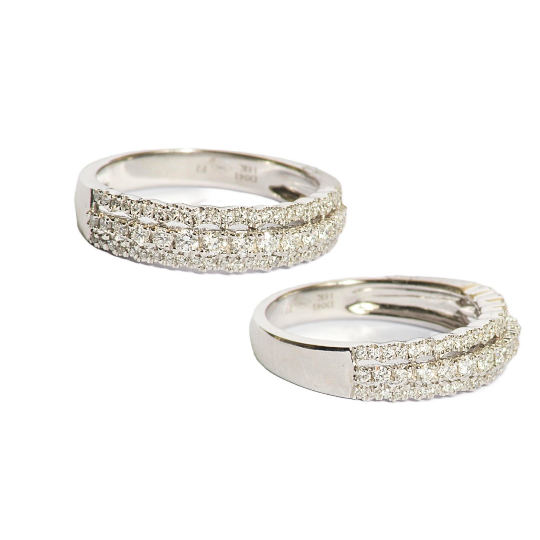 Anillo Platino y Brillantes 0.50.