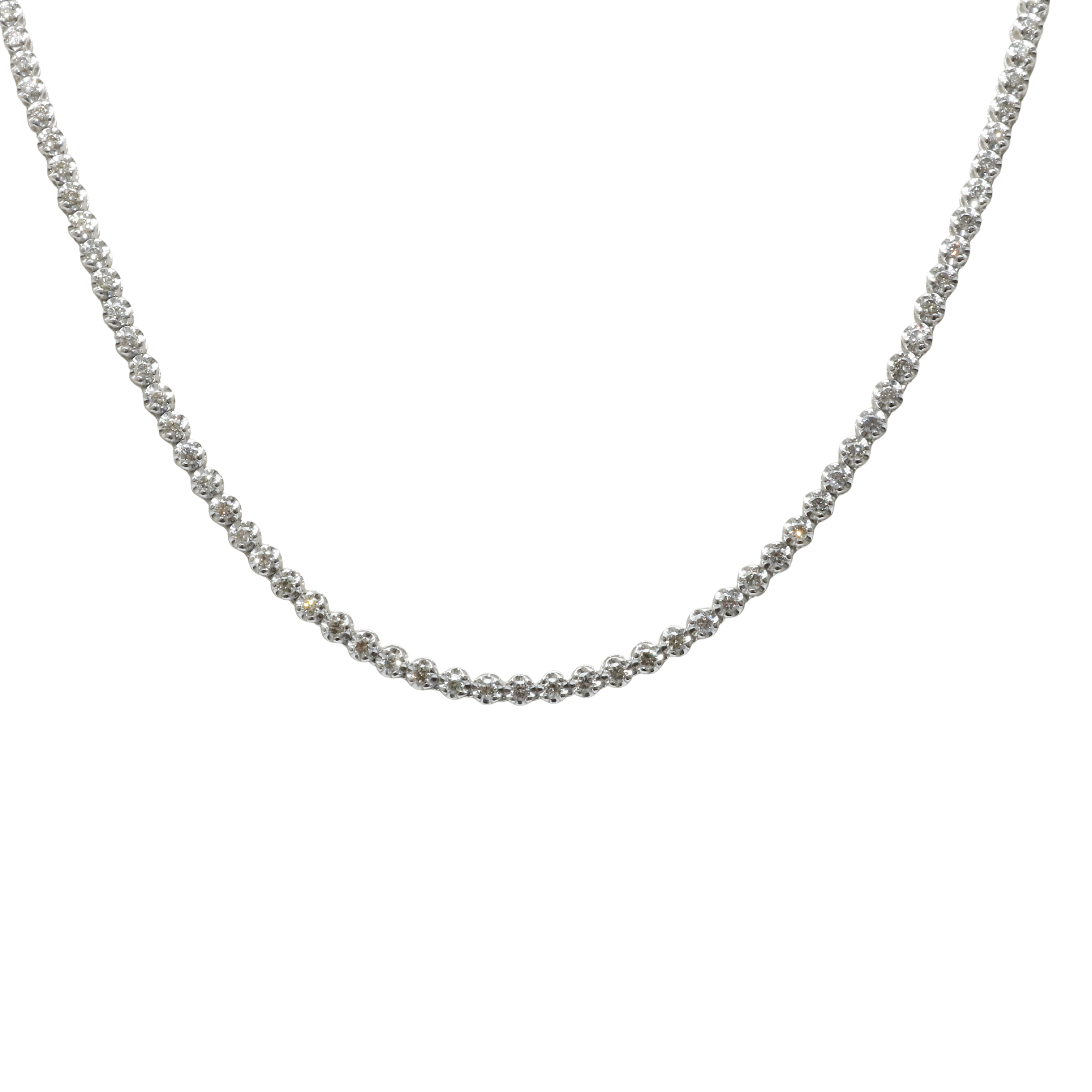Collar Tennis Platino Brillantes 6Ct.