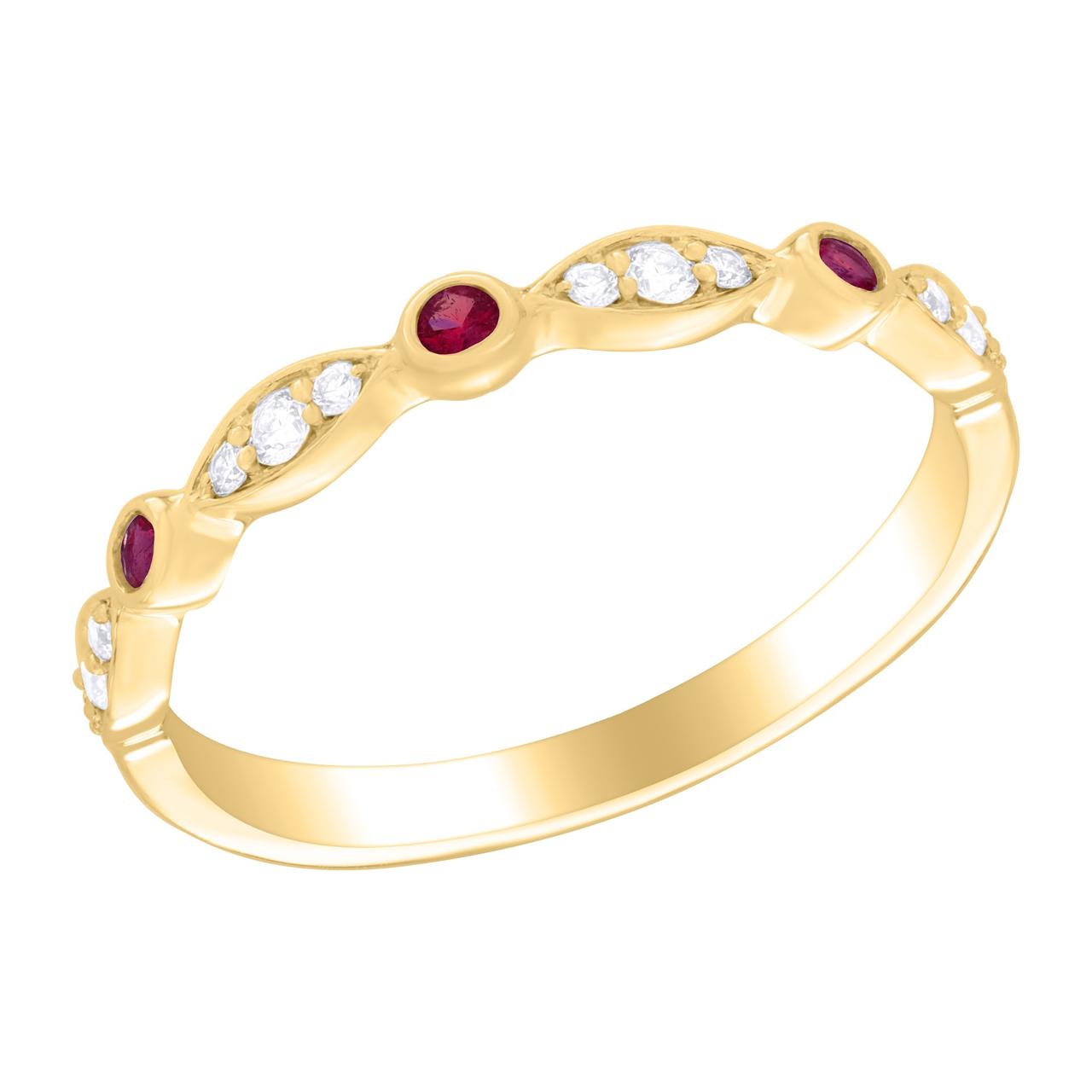 Anillo Oro Amarillo, Brillantes y Piedras 14Kt.