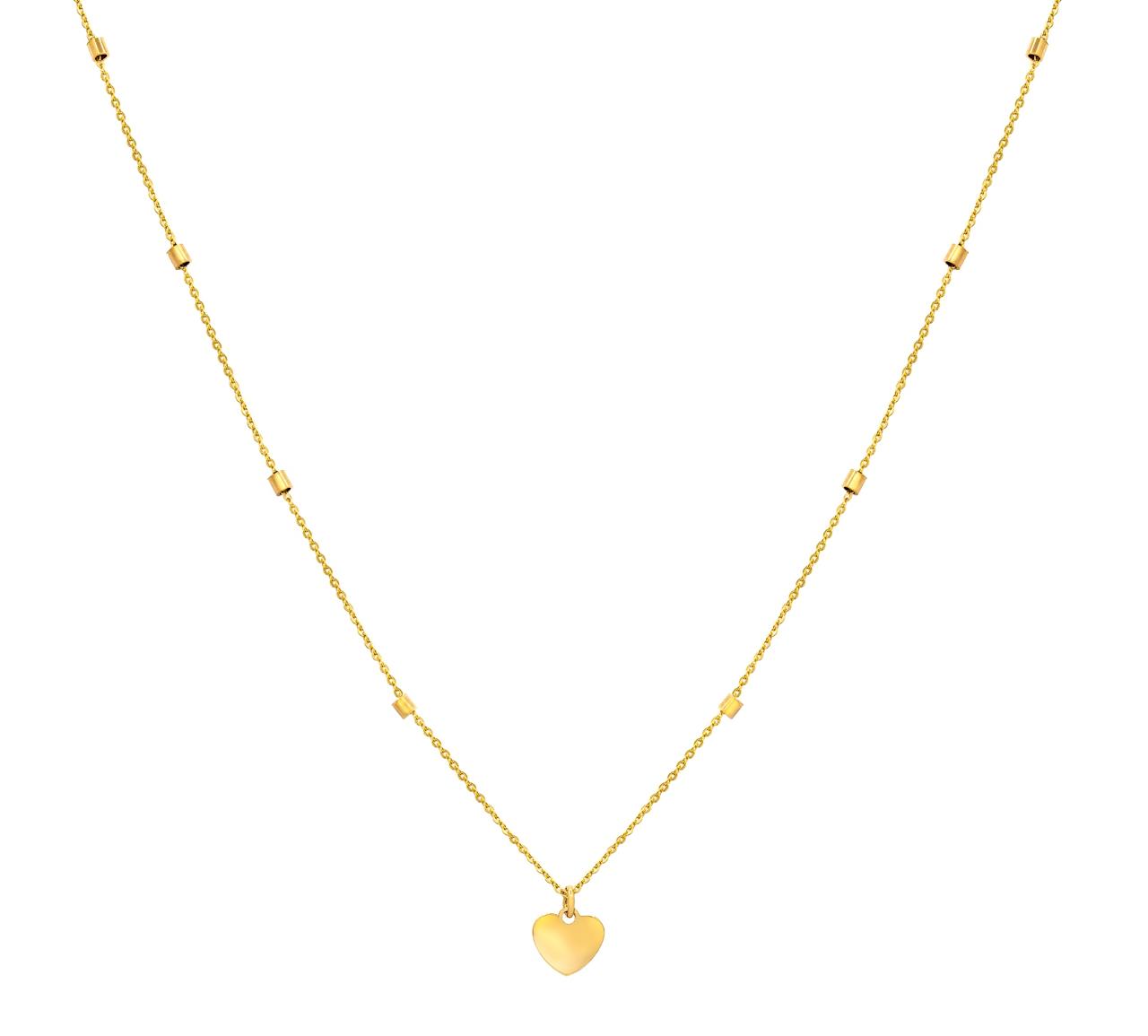 Collar Mini Corazón Oro Amarillo 14Kt.
