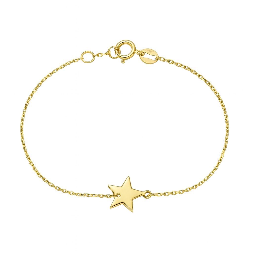 Pulsera Estrella Oro Amarillo 14Kt.