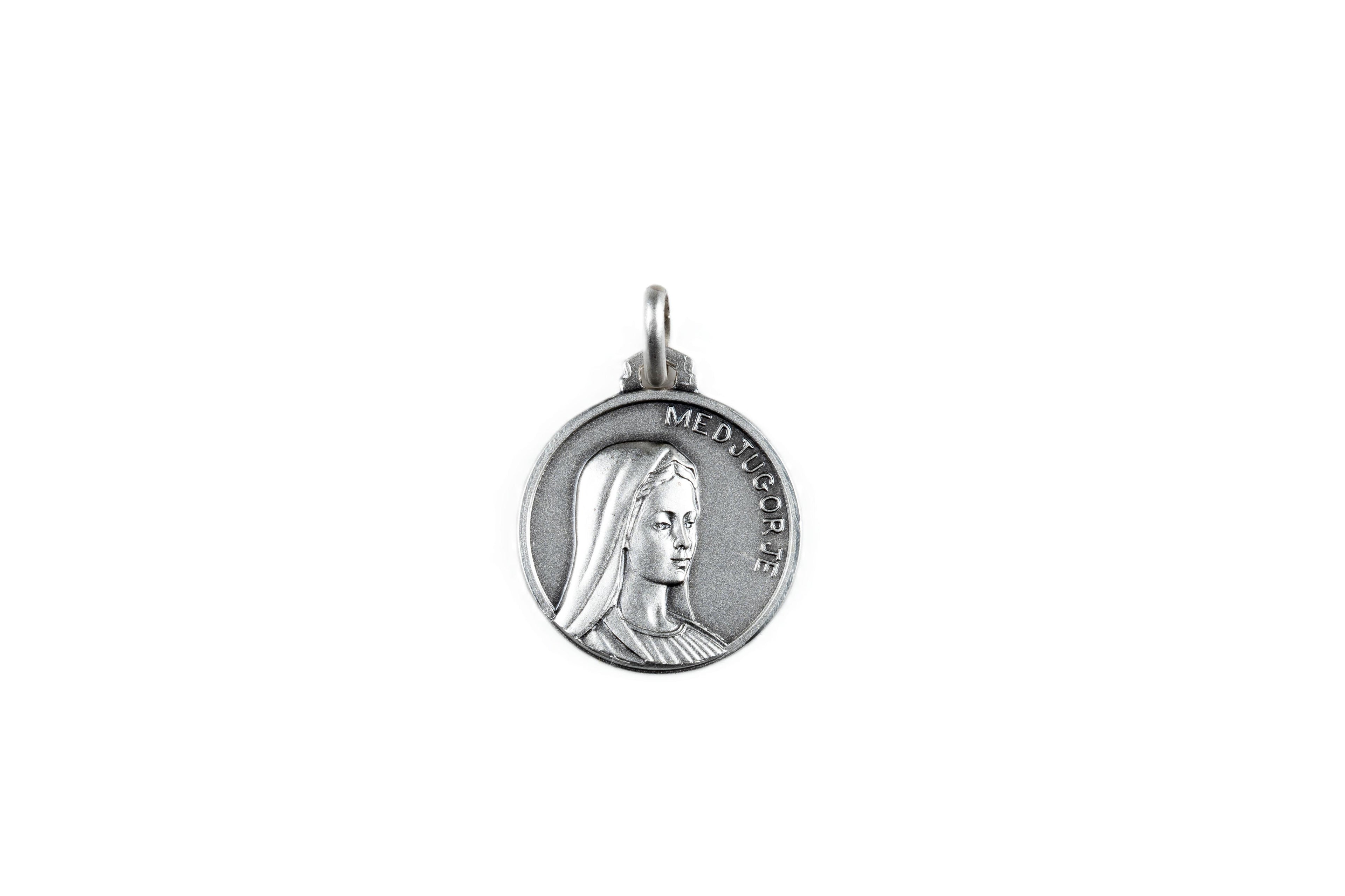 Medalla Virgen Medjugorje de Plata