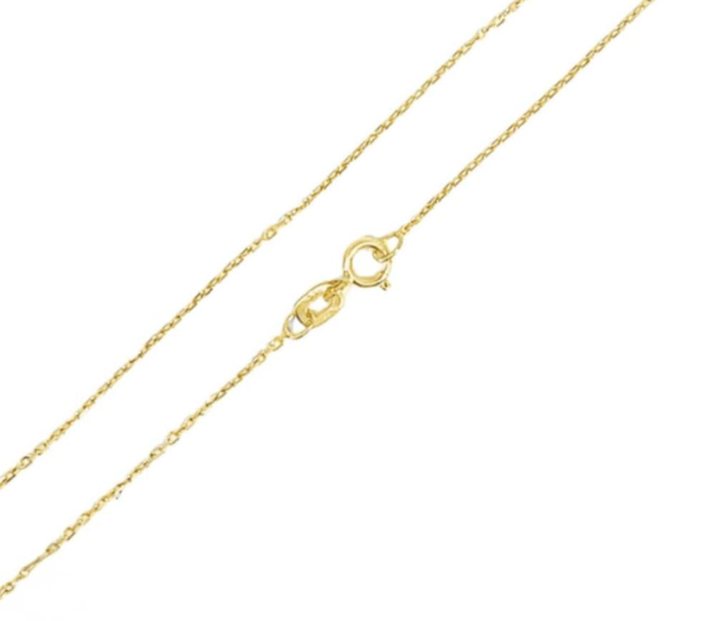 CADENA FORZATINA DIAMANTADA ORO AMARILLO KFD7-30.