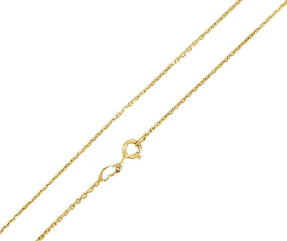 CADENA FORZATINA DIAMANTADA ORO AMARILLO KFD7-35.