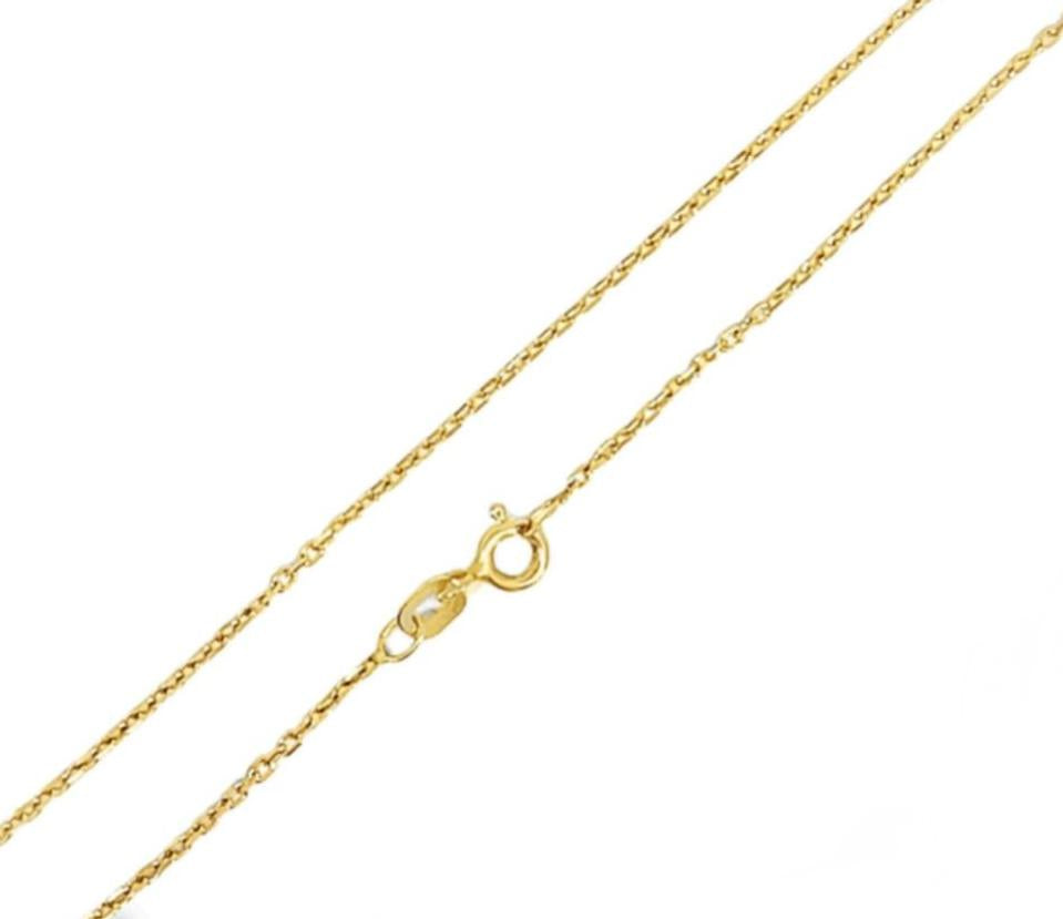 CADENA FORZATINA DIAMANTADA ORO AMARILLO KFD7-40.