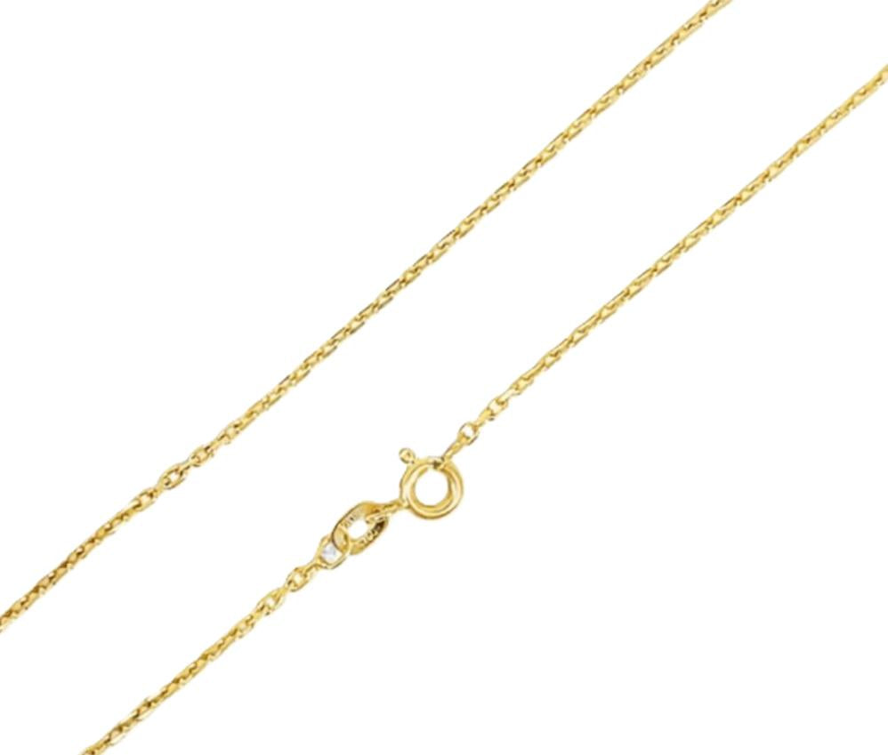 CADENA FORZATINA DIAMANTADA ORO AMARILLO KFD7-45.