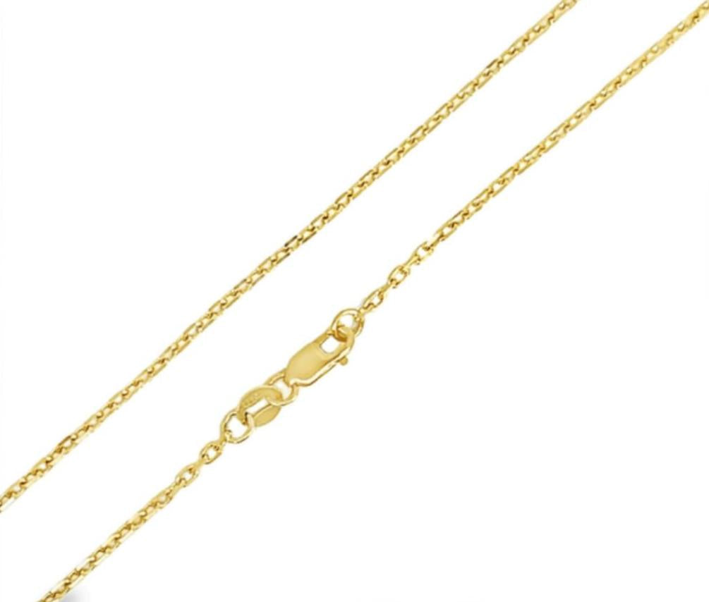 CADENA FORZATINA DIAMANTADA ORO AMARILLO KFD7-50.