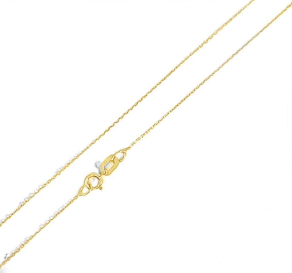 CADENA FORZATINA DIAMANTADA ORO AMARILLO KFD7-20.