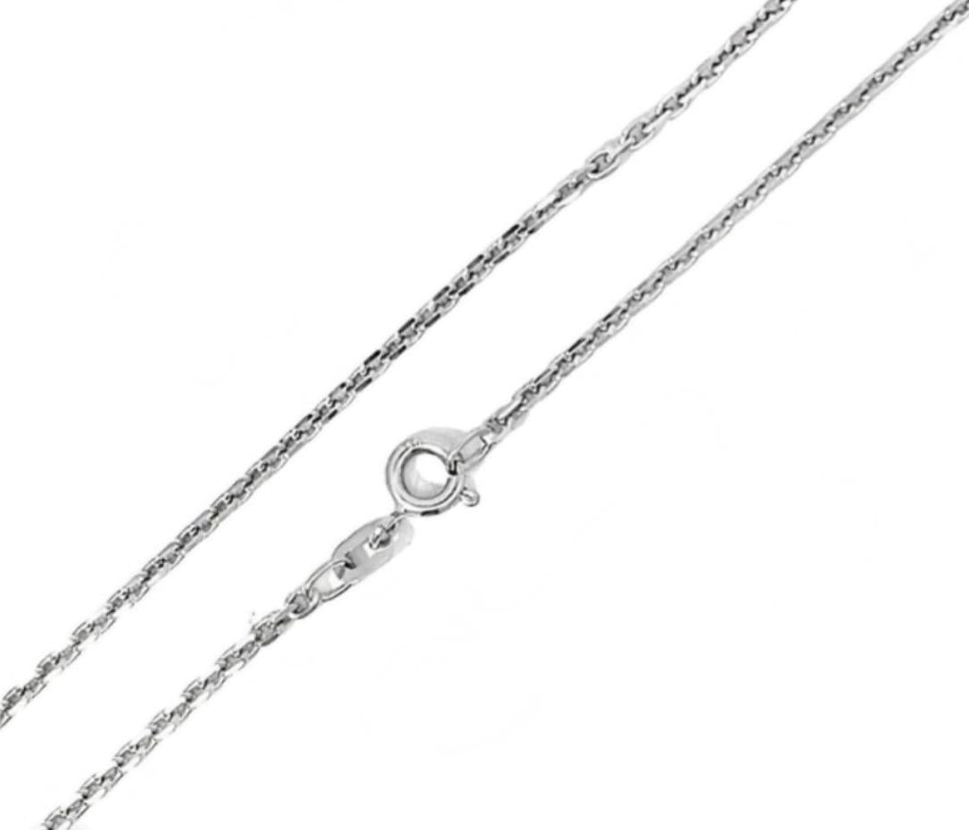 CADENA FORZATINA DIAMANTADA ORO BLANCO KFD7-60.