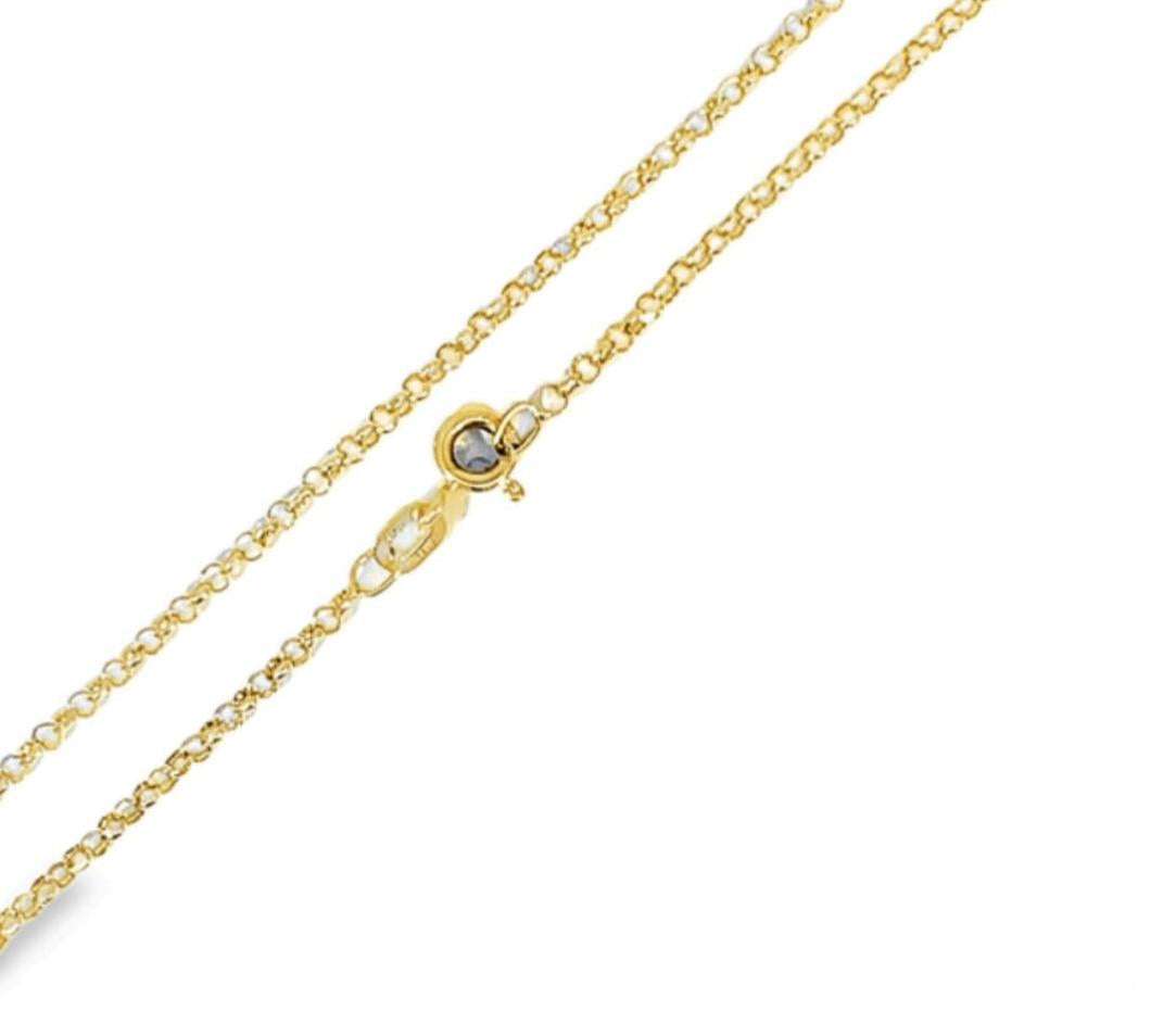 CADENA ROLO DIAMANTADA ORO AMARILLO KRD-20.