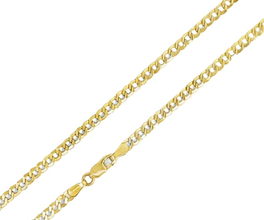 CADENA GRUMETTE PLANA VACIADA ORO AMARILLO KDV-60.