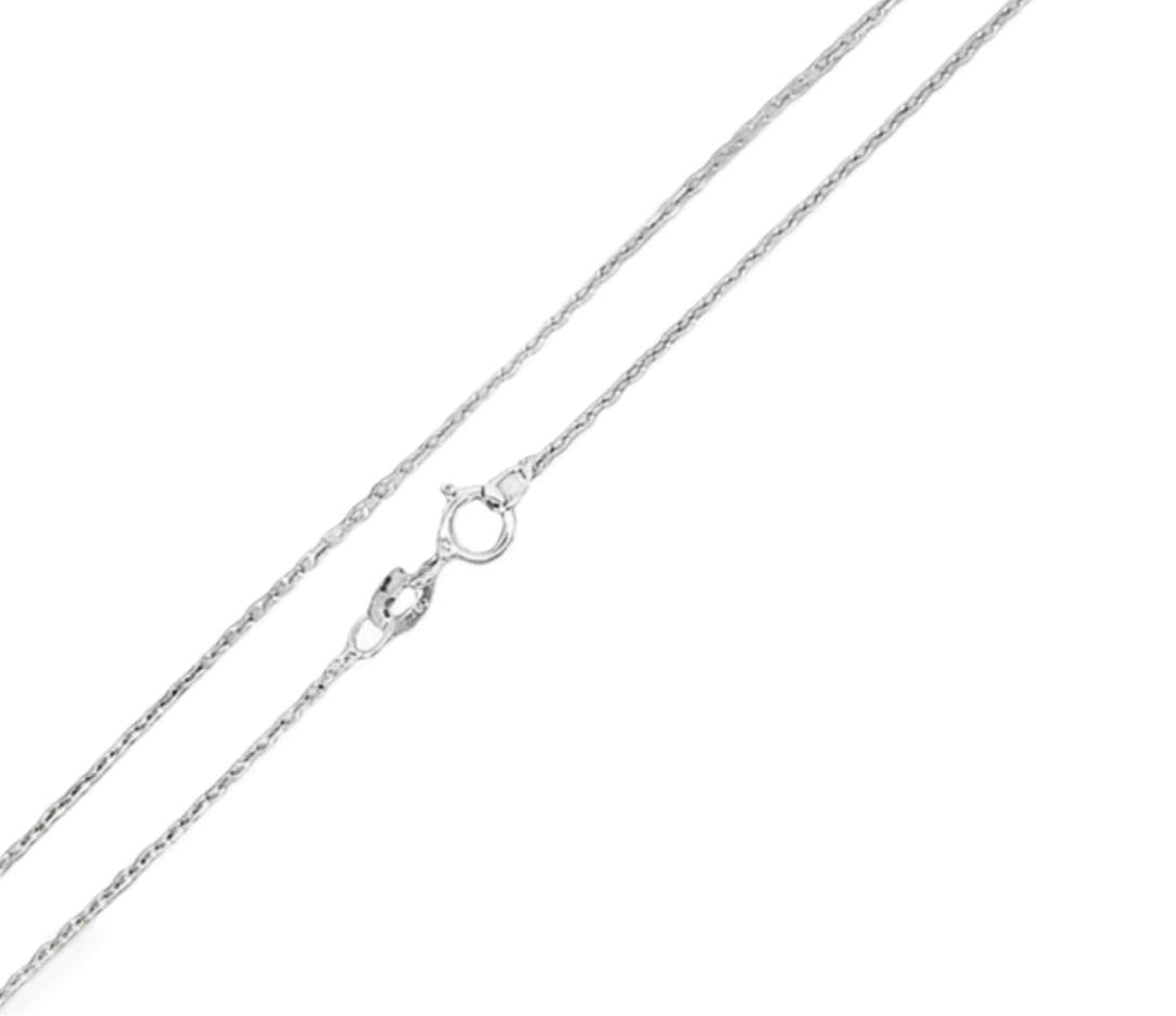 CADENA FORZATINA DIAMANTADA ORO BLANCO KFD7-30.