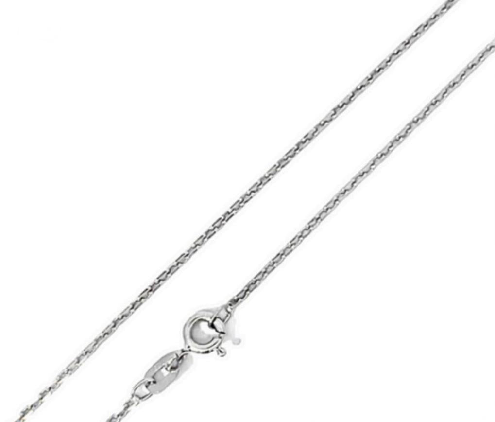 CADENA FORZATINA DIAMANTADA ORO BLANCO KFD7-45.