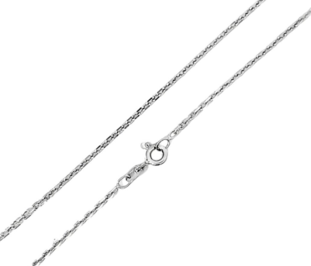 CADENA FORZATINA DIAMANTADA ORO BLANCO KFD7-50.