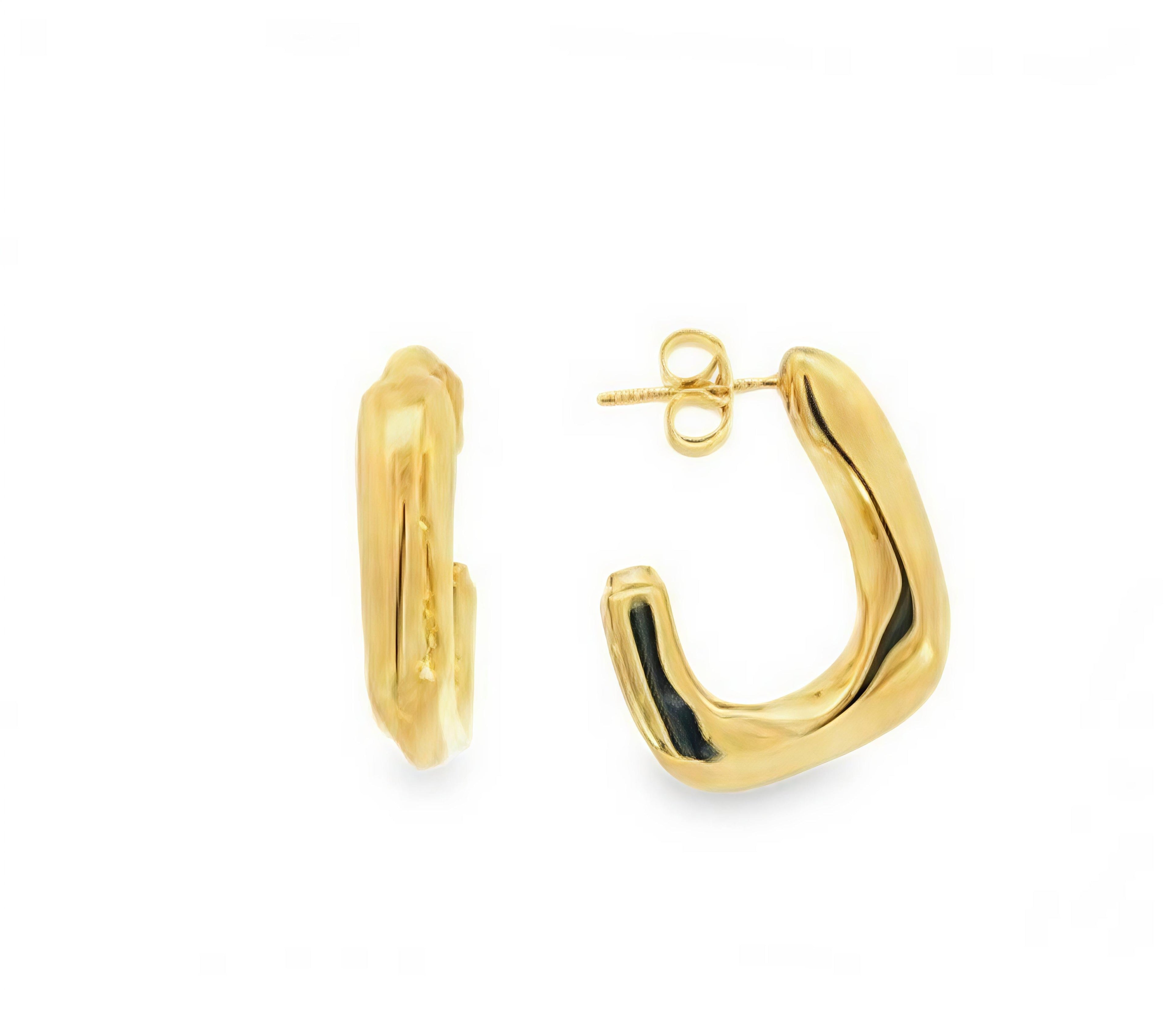 Aros Argollas de Oro Amarillo 18KT 004-MED-330.