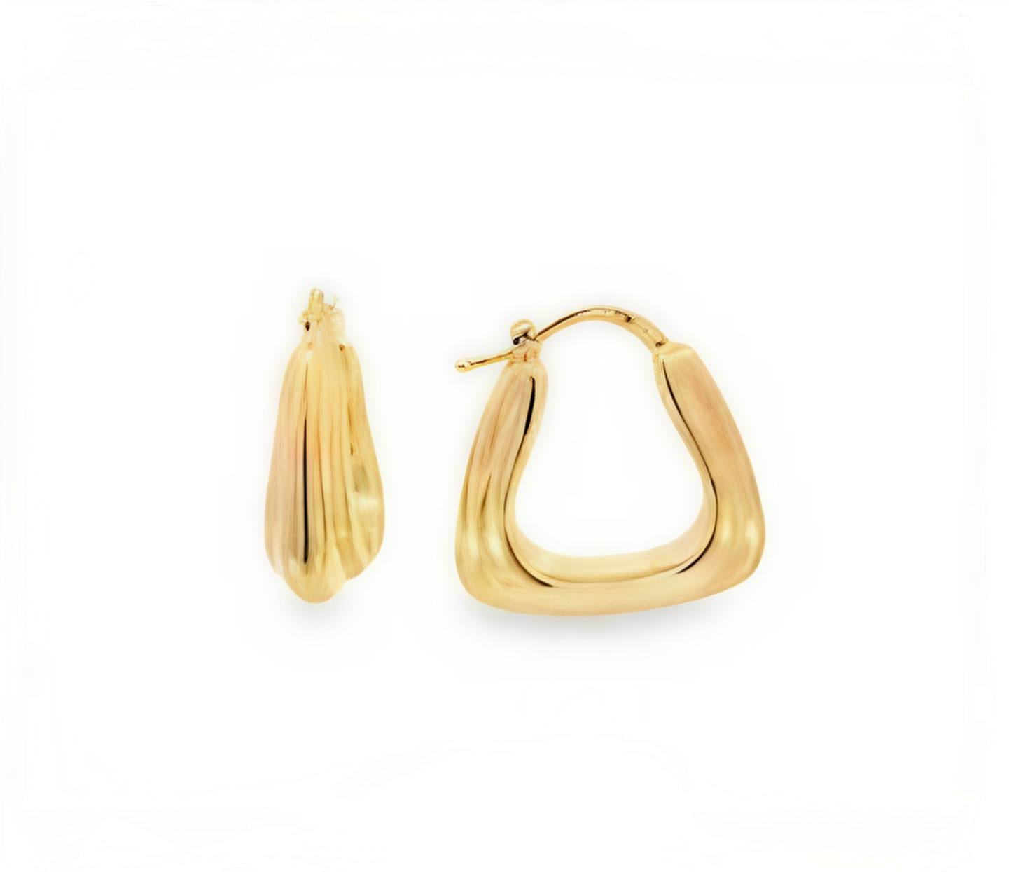 Aros Argollas de Oro Amarillo 18KT 013-SQU-220.