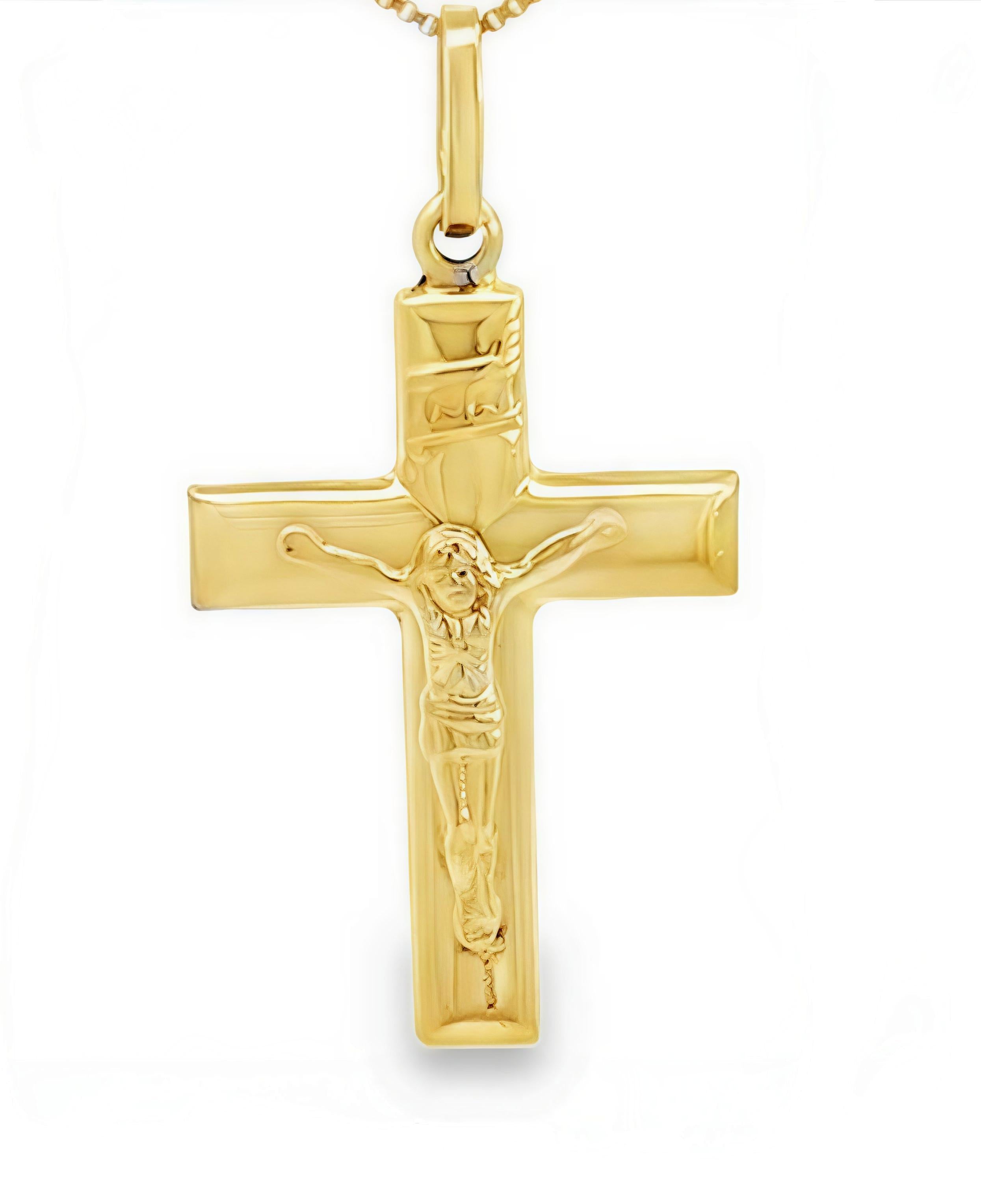 Cruz Crucifijo Oro Amarillo 18Kt. CRU-012-CRI-K24.