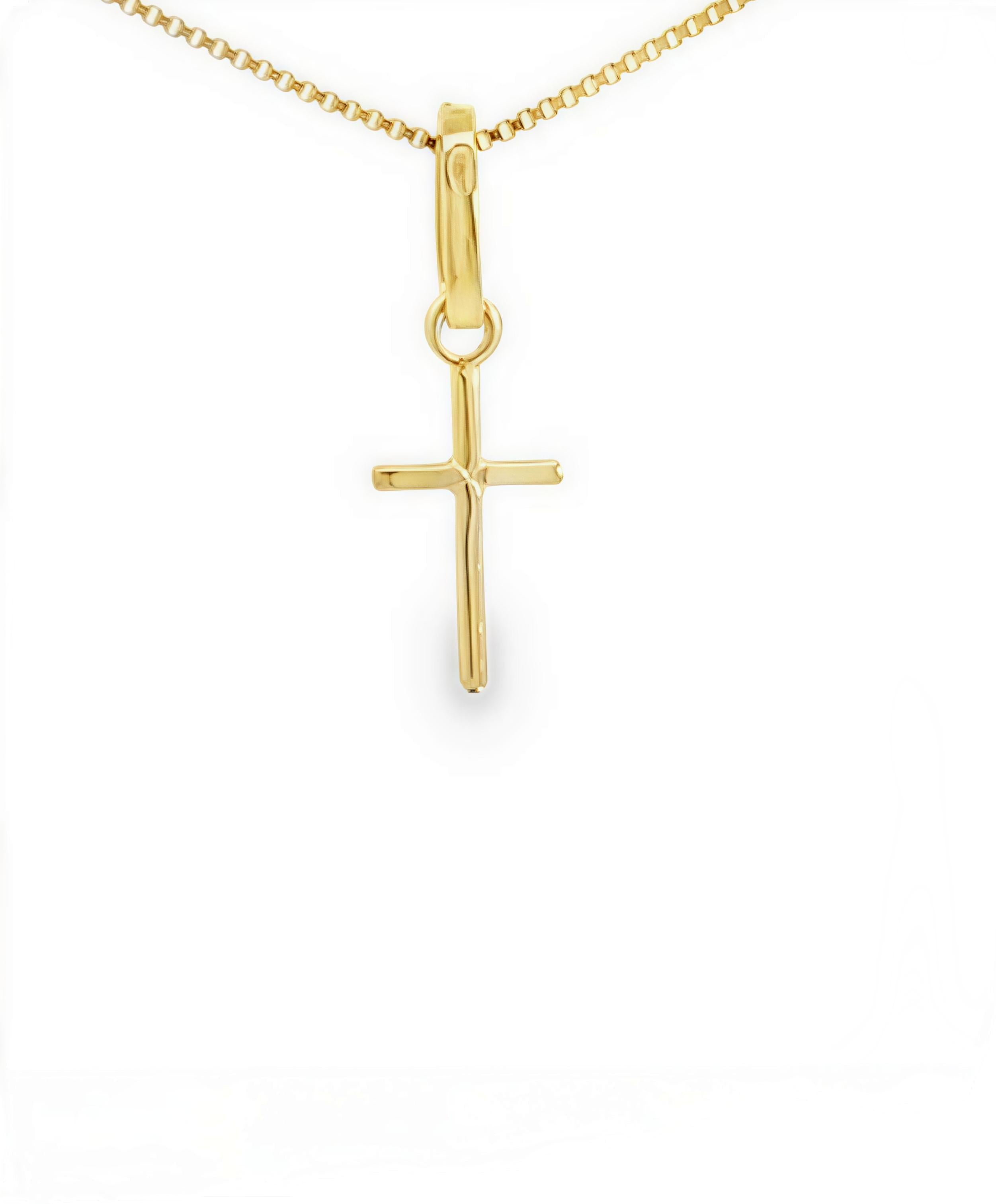 Cruz Palitos Oro Amarillo 18Kt. CRU-014-PAL-M11.