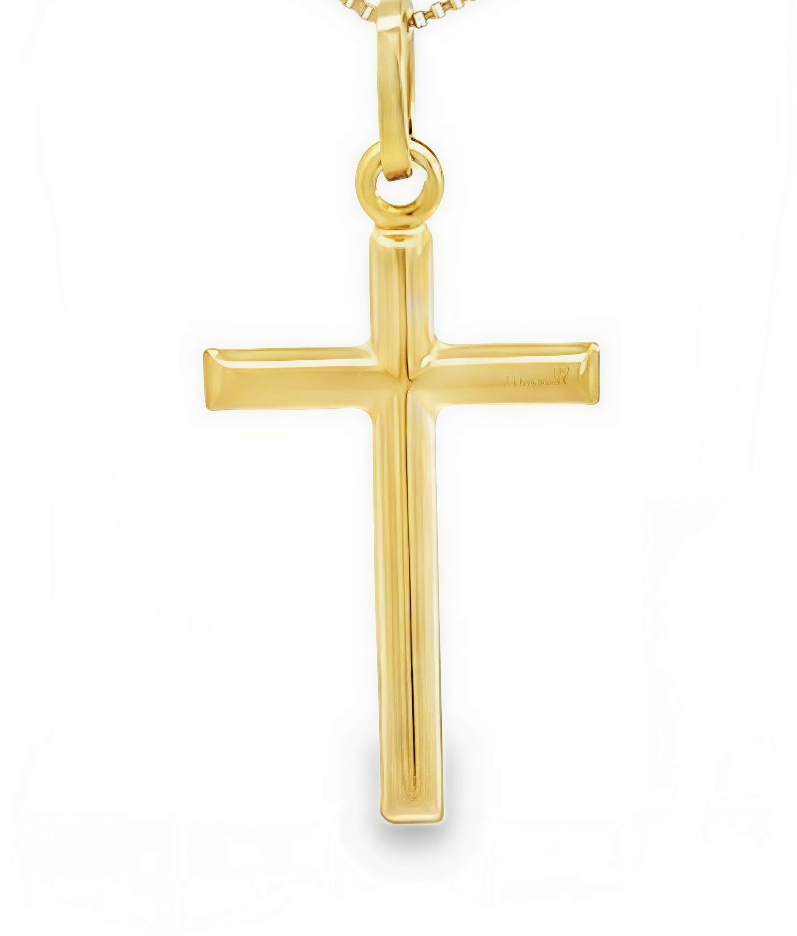 Cruz Palitos Oro Amarillo 18Kt. CRU-018-PAL-024.