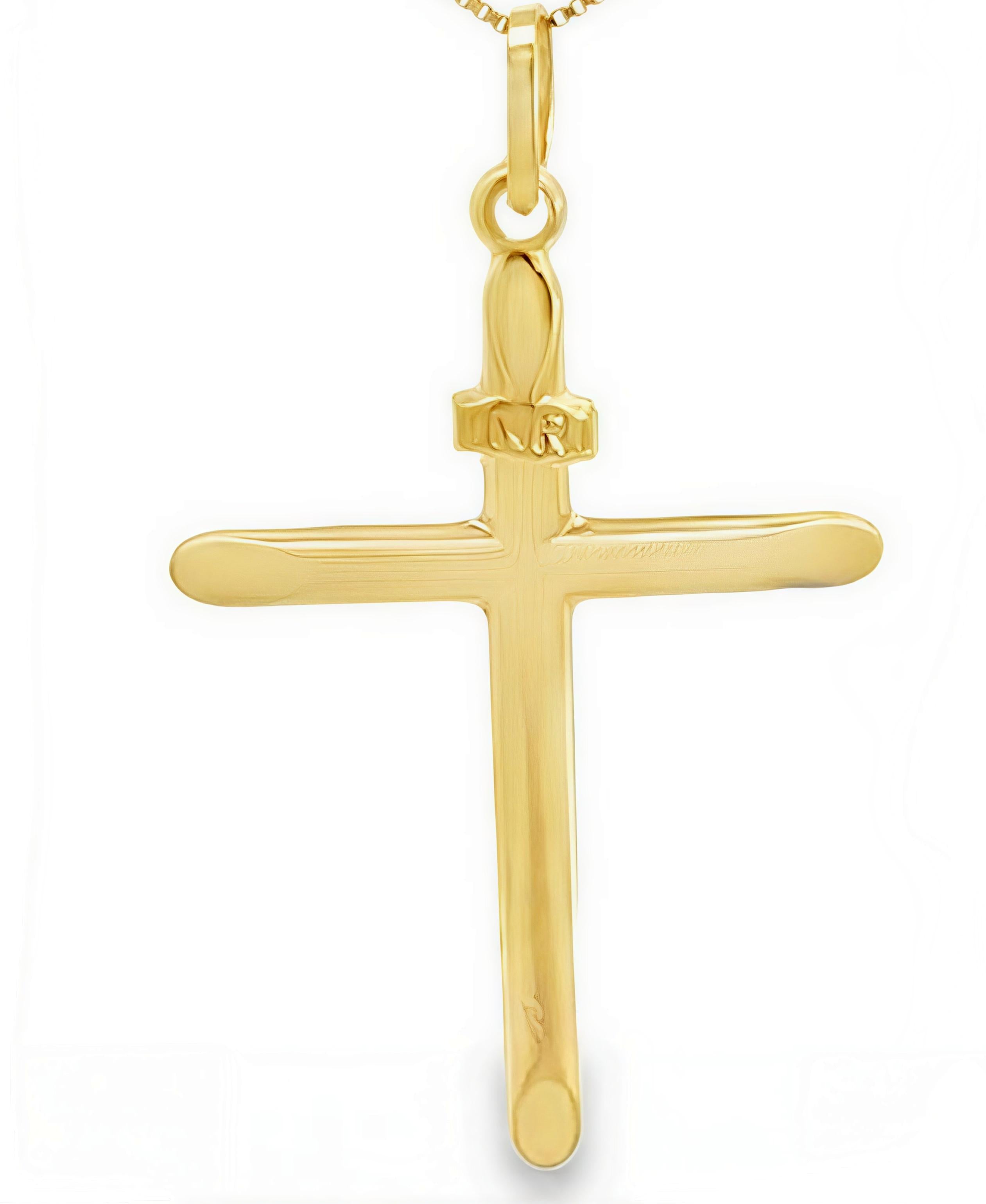 Cruz Palitos Oro Amarillo 18Kt. CRU-019-FOS-0R26.