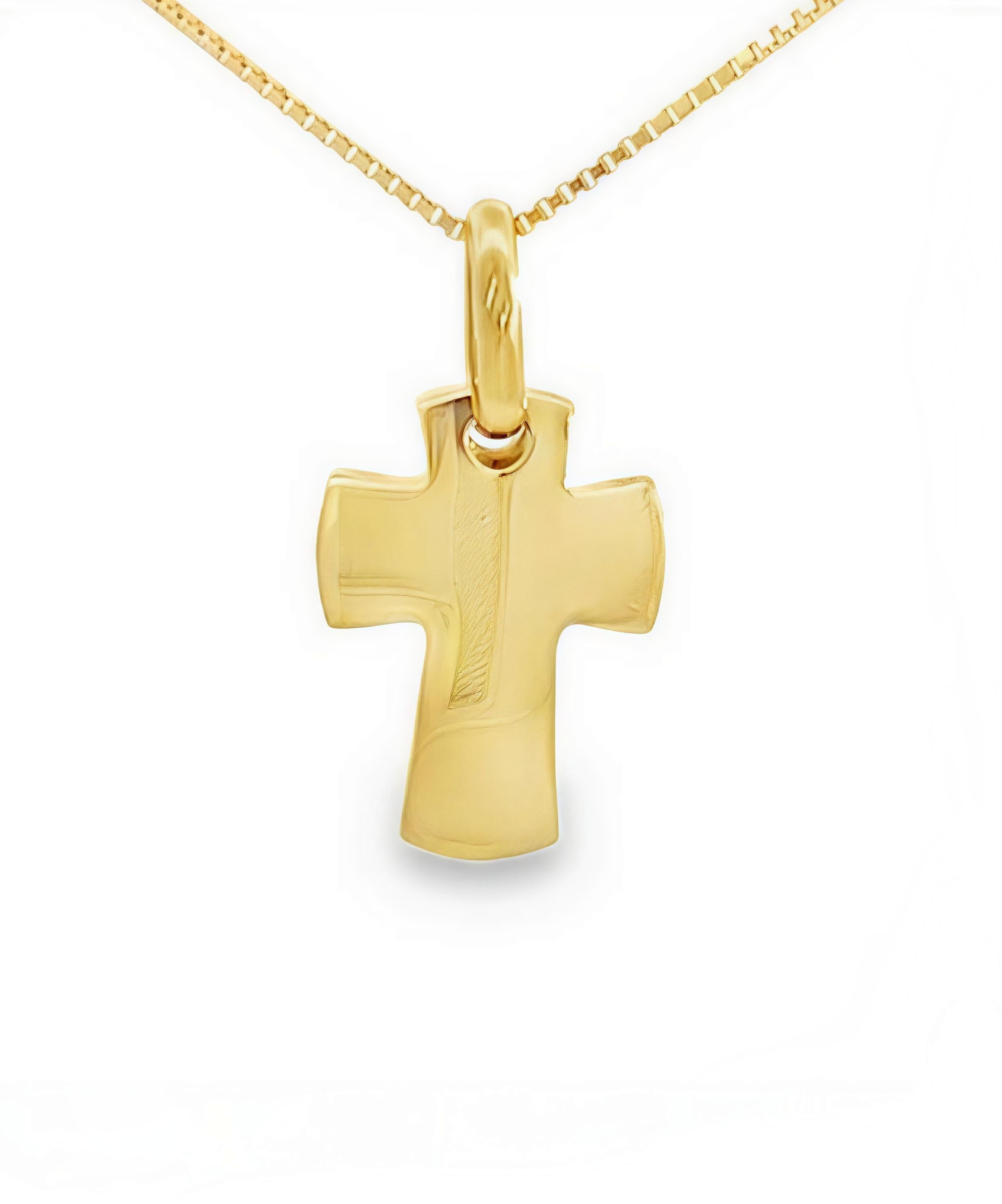 Cruz BOMBE Oro Amarillo 18Kt. CRU-009-BOM-H14.