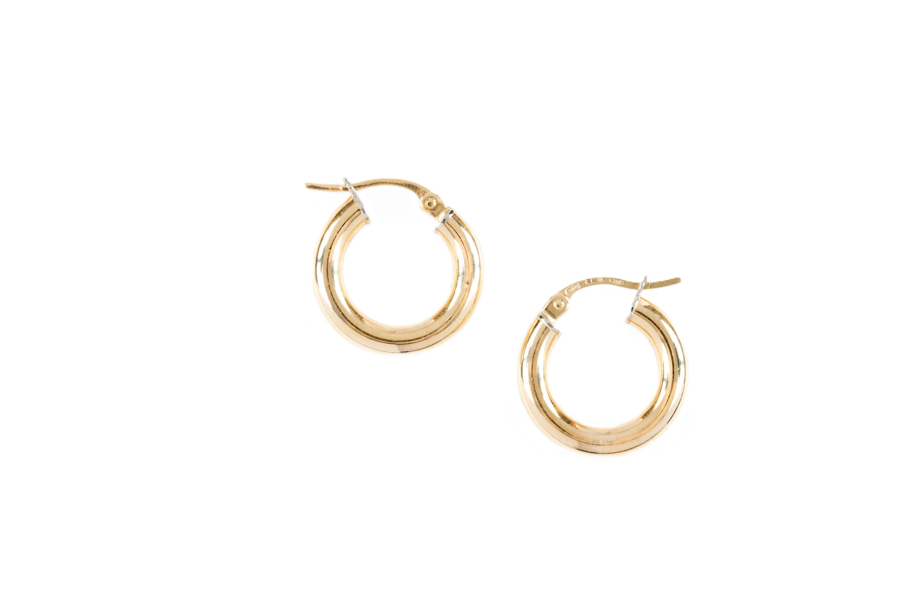 Aros Argollas de Oro Amarillo 14Kt.