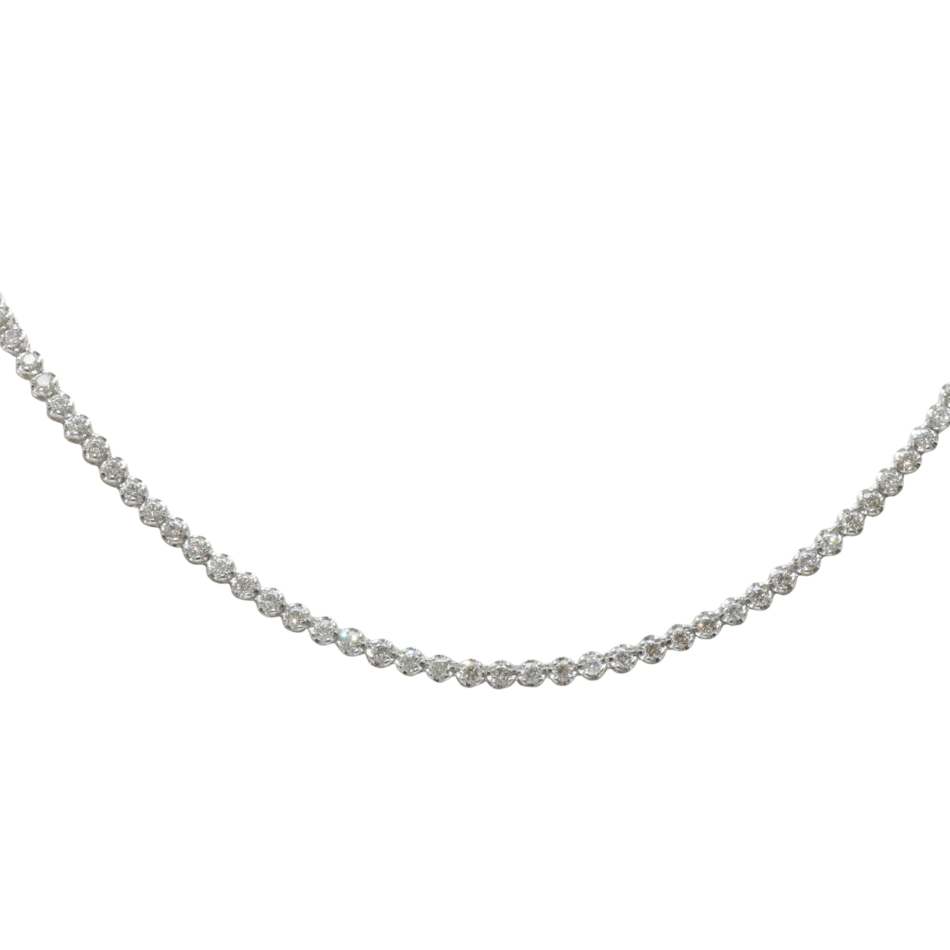 Collar Tennis Platino Brillantes 3Ct.